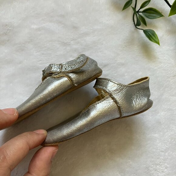 Early Days Baby Shoes Size 2 Silver Leather Mary Janes | UK Classic Style GUC - Picture 16 of 16